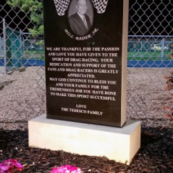 Bill Bader Sr Portrait etched on monument