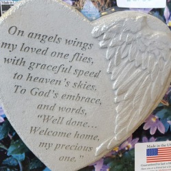 On angels wings